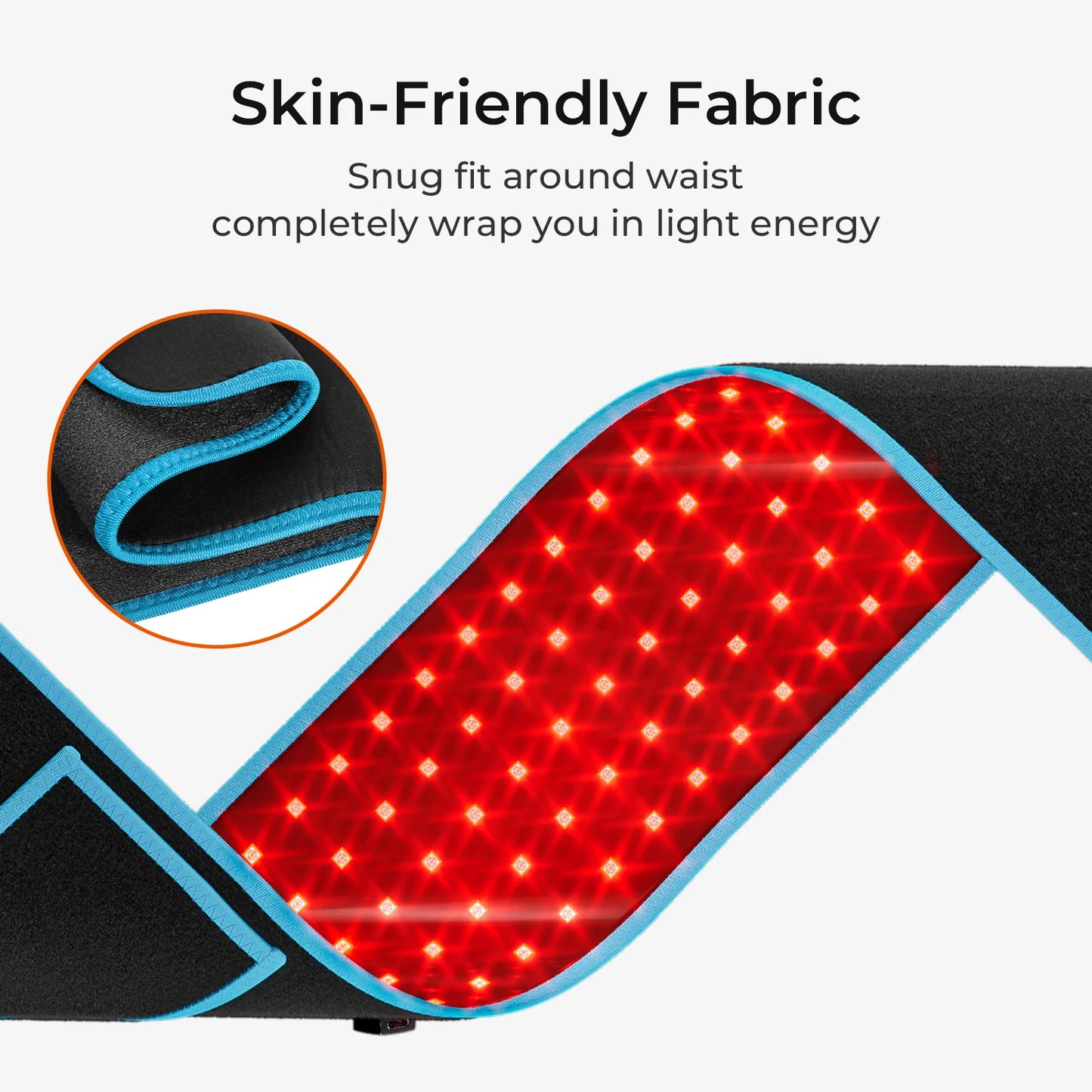 Red Light Health Care Belt 100 LED Infrared Lamp Red Light Therapy Massage Machine for Body Back & Waist Heating